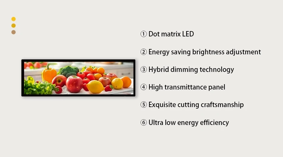 36.8 Inch LCD Bar Display Double Face Screen Manufacturer 36.8 Inch LCD Bar Display Double Face Screen Manufacturer