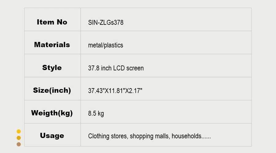 37.8 Inch LCD Bar Display Double Face Screen Manufacturer 37.8 Inch LCD Bar Display Double Face Screen Manufacturer